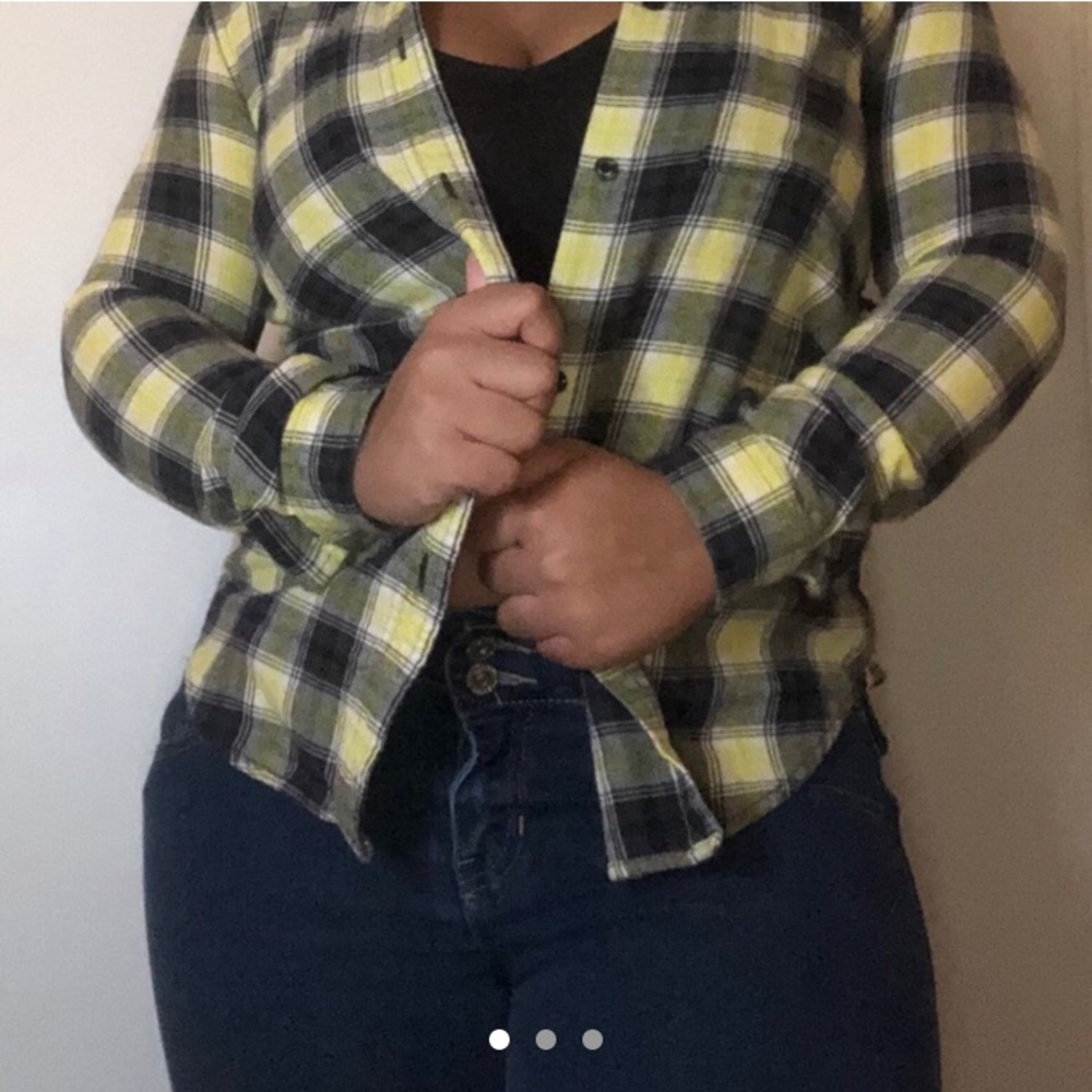 Vans Black and Yellow Flannel